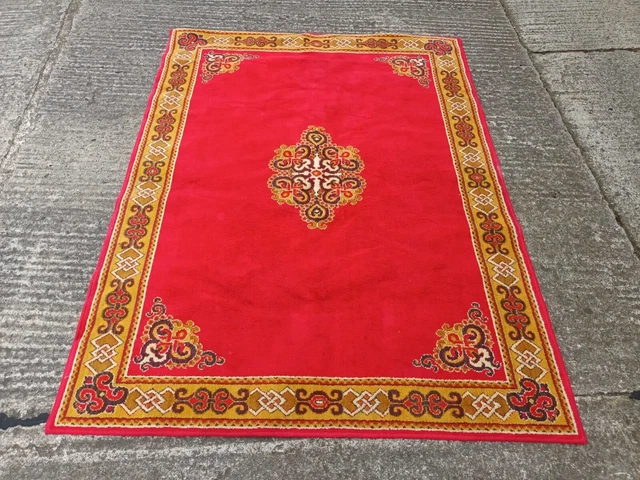 Tappeto Orientale Mongolia Antico Retrò Carpet Rug Marangone Dal Ciuffo Vintage