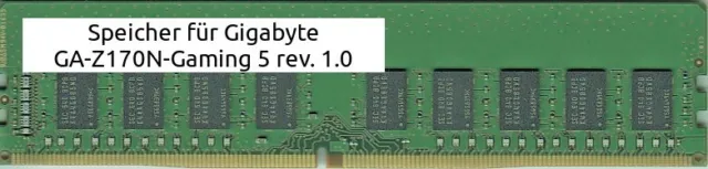16Gb 2x 8Gb RAM DDR4 for Gigabyte GA-Z170N-Gaming 5 Rev.1.0