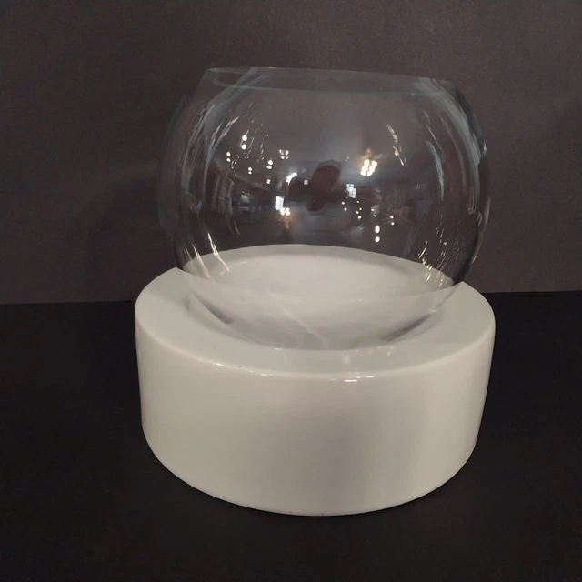 Terrarium Glass Ball Ceramic Base Plant Indoor Succulent Planter Bowl