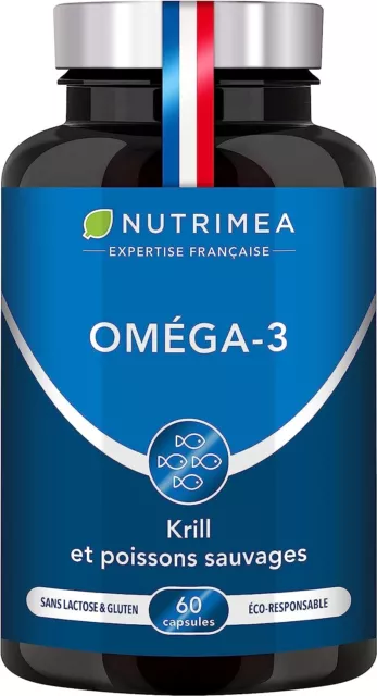 Omega 3 & Krill d'Antarctique | Huile de Poissons Sauvages | Antioxydant Naturel