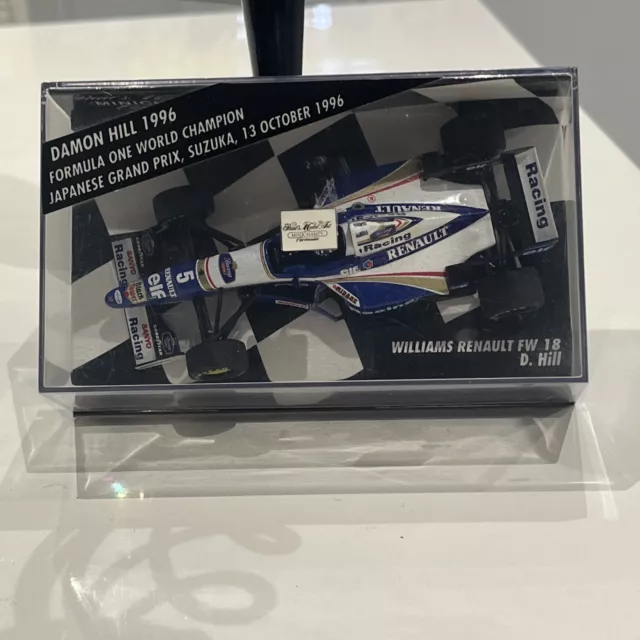 Minichamps Williams Renault fw18 1:18 scale damon hill 1996 BRAND NEW BOXED