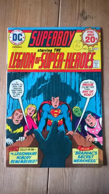 Superboy Starring The Legion of Super-Heroes 204 DC 1974 Bates Grell