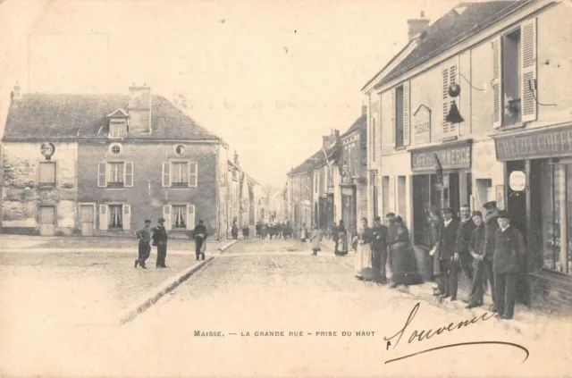 Cpa 91 Maisse La Grande Rue Prise Du Haut
