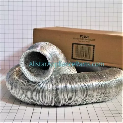 Dryer Duct & Venting 4" x 50' 5 Ply Alum  F0450