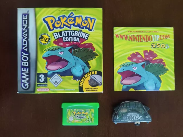 Pokemon Blattgrüne Edition in OVP Nintendo Gameboy Advance