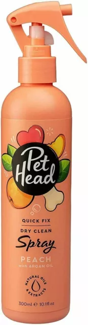 Pet Head Quick Fix Dry Clean Shampoo Spray for Dogs, Safe and Nourishing, 300ml