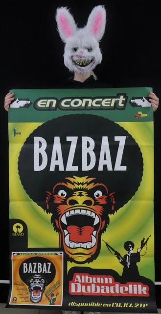 BAZBAZ - DUBADELIK - Rare grande affiche originale sortie album en 1996