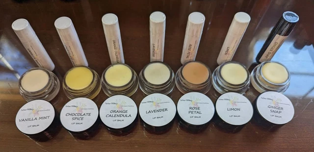 Natural Lip Balm - 7 flavors -