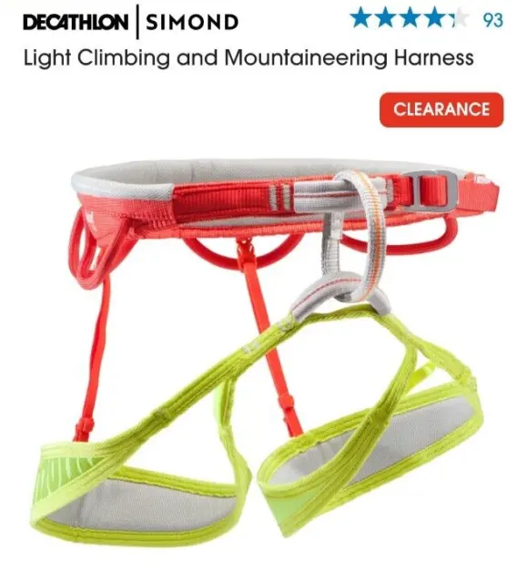Light Climbing  Mountaineering harness Simond XL