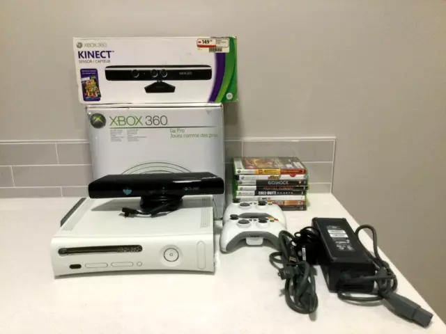 Buy the Xbox 360 FAT 60GB White Console Bundle Controller & Games #4