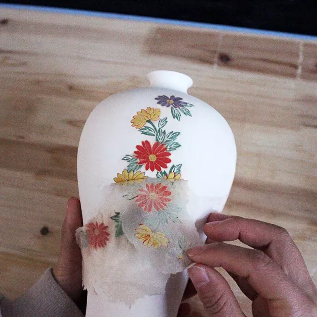 Pottery Art Colorful Flower Paper Ceramic Underglaze Transfer Paper Stic!R2