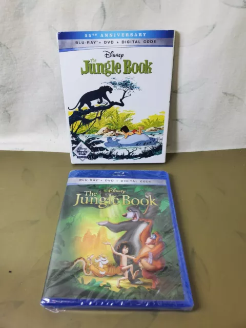 DISNEY THE JUNGLE Book Blu-ray/DVD/ Digital Code 55th Anniversary ...