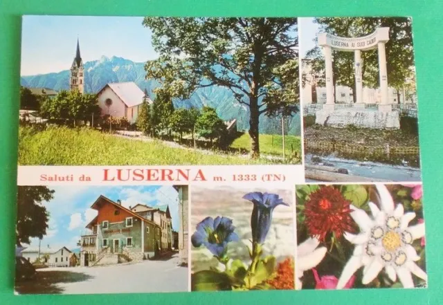 Cartolina Saluti da Luserna m. 1333 (TN) - 1968