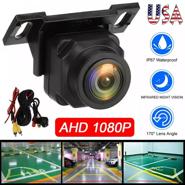 180º Car Rear View Backup Camera Reverse Parking Waterproof CMOS Night Vision