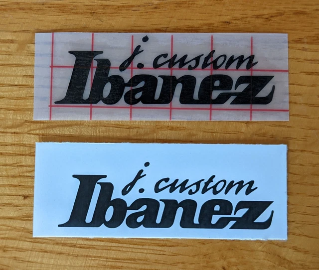 IBANEZ J CUSTOM Custom Made Reproduction Restoration Guitar Headstock Decals £5.23 PicClick UK