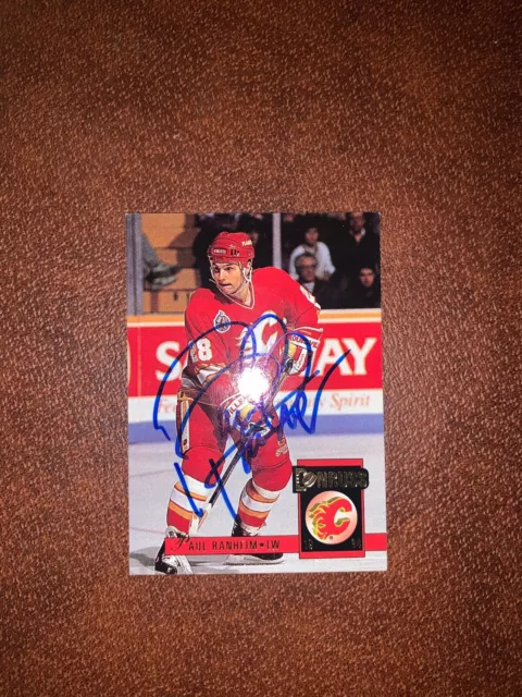 Calgary Flames Signed Card 90s Excellent Condition Paul Ranheim