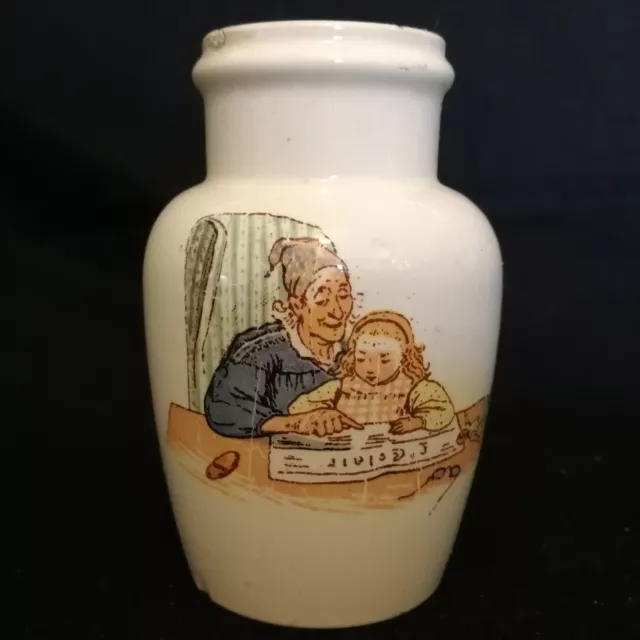 Joli Pot Moutarde En Faience De Sarreguemines F
