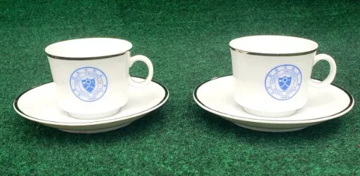 Vintage 1979 yonsei university seoul korea  Tea cup Set Of 2