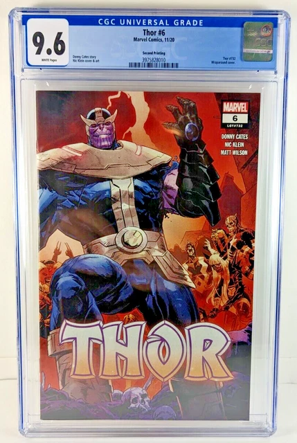THOR #6 CGC 9.6 | 2nd Print | Donny Cates Thanos | Wraparound Cover Marvel 2021