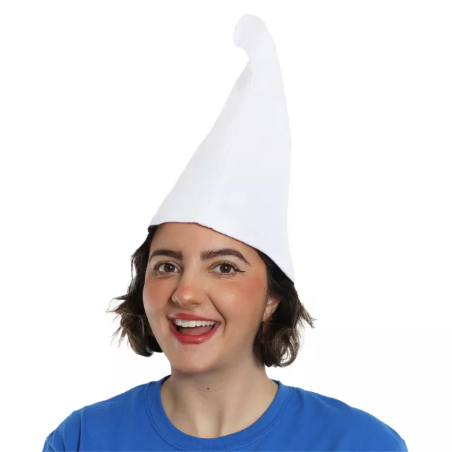 White Gnome Hat Fancy Dress 70S 80S Tv Film Character Costume Accessory Adult