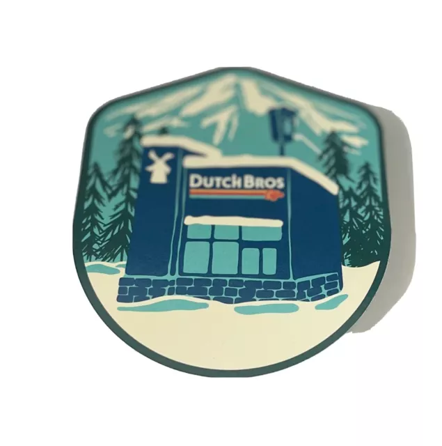 *NEW* DUTCH BROS Sticker DECEMBER 2022 Christmas Holiday Snow Stand