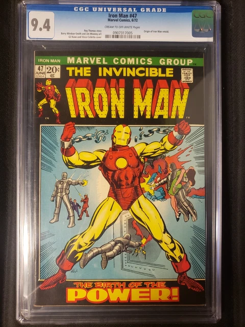 Iron Man #47 (1972) CGC 9.4, Story by Roy Thomas, Origin of Iron Man retold!!!