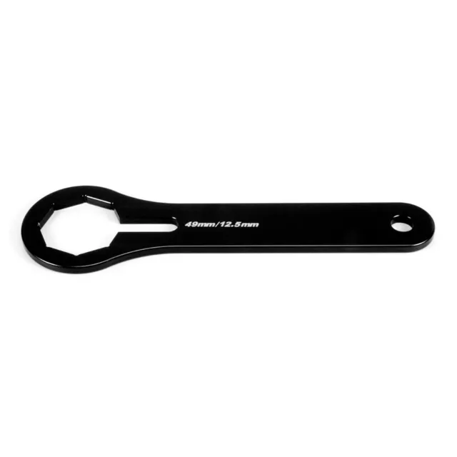 Black Front Fork Cover Wrench Tool Dual Chamber Shock Damper Adjust Spanner 49mm