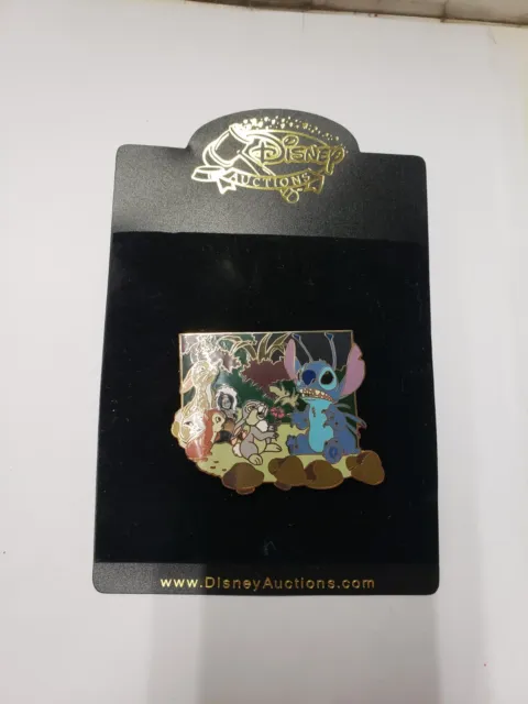 Disney Auctions Stitch with Thumper Flower Bambi Invasion Jumbo PIN