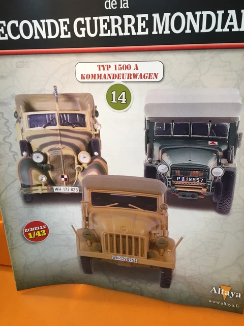 Maquette Altaya 1/43 - Buick KFZ 21 Type 901 Cabriolet 1994 - Seconde Guerre Mondiale - Neuf Avec Boîte