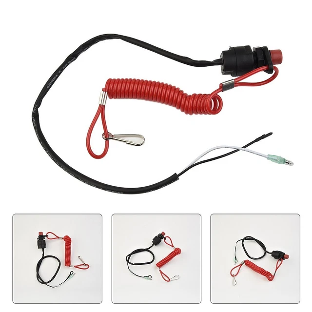 INTERRUPTEUR KILL STOP Moteur Bateau-Hors-Bord avec Clip Cordon de INTERRUPTEUR KILL STOP Moteur Bateau-Hors-Bord avec Clip Cordon de