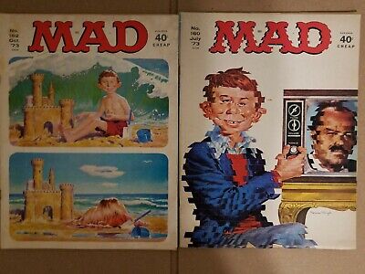 Mad Magazine July & October 1973 Lot of 2