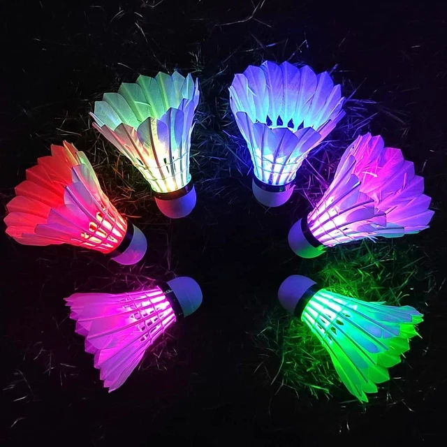 Leadge LED Shuttlecock Badminton Birdies, Shuttlecock Dark Night Goose Feather G Leadge LED Shuttlecock Badminton Birdies, Shuttlecock Dark Night Goose Feather G