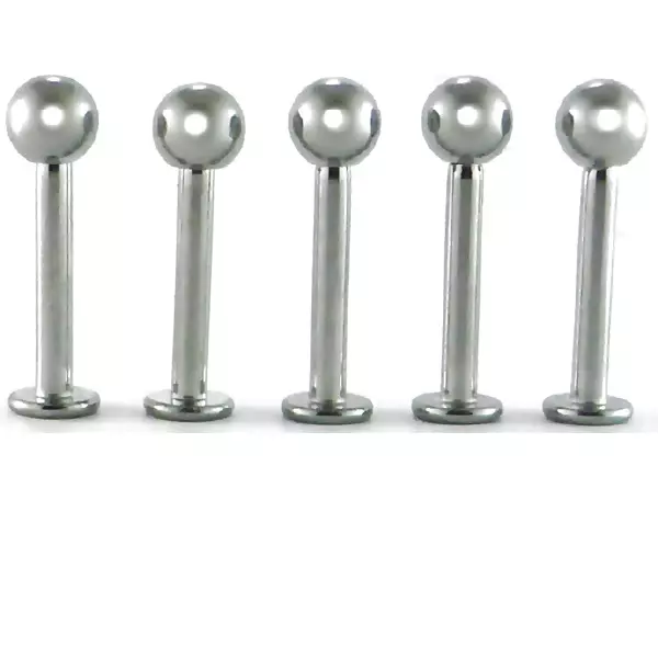 1/5/10 pack Monroe Labret rings Internally Threaded Bars Tragus Lip