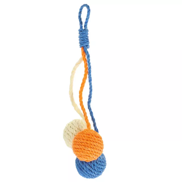 Cat Sisal Ball Toy Scratching Rolling Interactive Scratcher Accessory