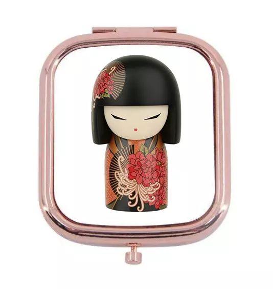 JAPANESE CUTE DOLL PREMIUM ROSE-GOLD COMPACT Mirror