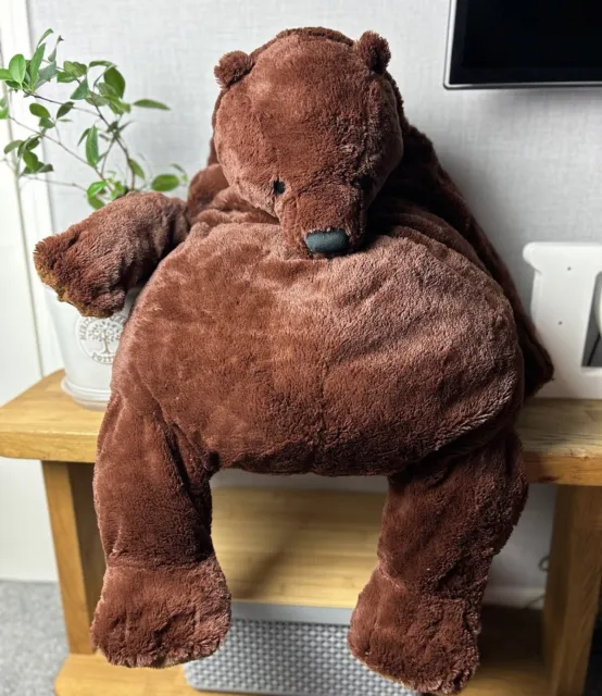 IKEA DJUNGELSKOG PLUSH Bear - Brown - Large Brown Ikea Bear - Cuddle Bear  Brown £39.00 - PicClick UK