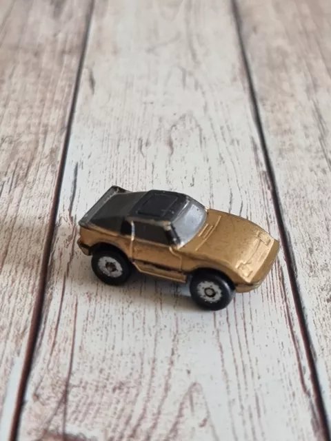 RARE Micro Machines 1986 First Release Mazda RX7 Black and Gold 1987 Galoob