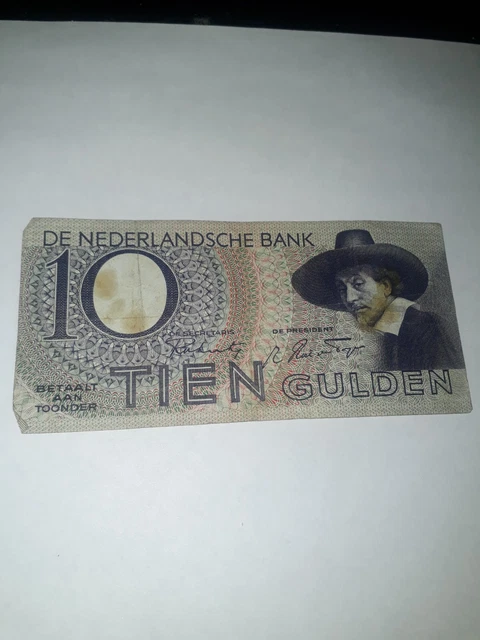 Netherlands 10 Gulden 1943 Banknote