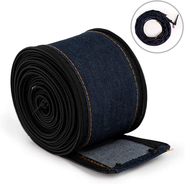 TIG Welding Torch Cable Cover Cowboy Zipper Jacket 7.6 Meters & 25 Feet Length