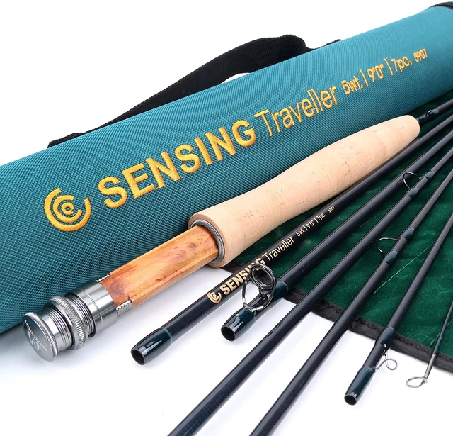Maxcatch Traveler Fly Fishing Rod: 7-Piece IM10 Carbon Rod Wit...