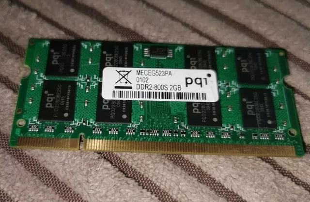 PQI 2GB DDR2 SDRAM Laptop Memory RAM PC2-6400 SO-DIMM