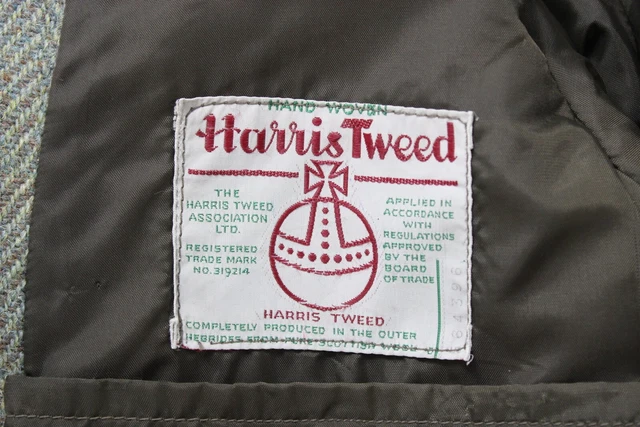 Harris Tweed Giacca Uomo ~ Medio Monopetto Lana con Motivo Foderato 7