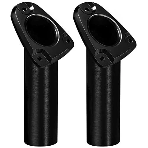Set of 2 Aluminium Heavy Duty Flush Mount 30 Degree Rod Holder