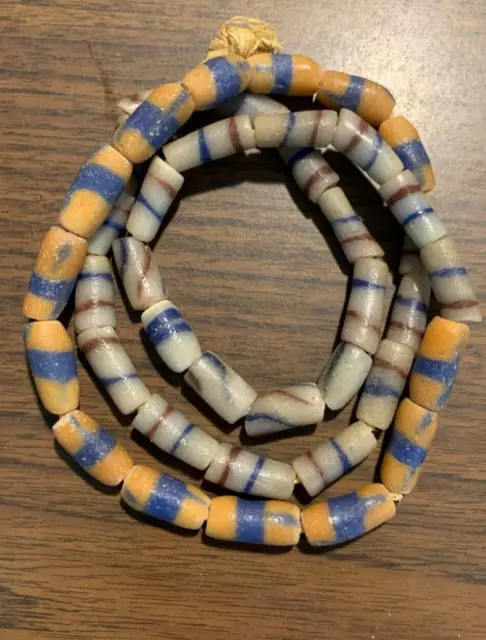 Vintage African glass beads - African Trade Beads - Ghana Powder glass