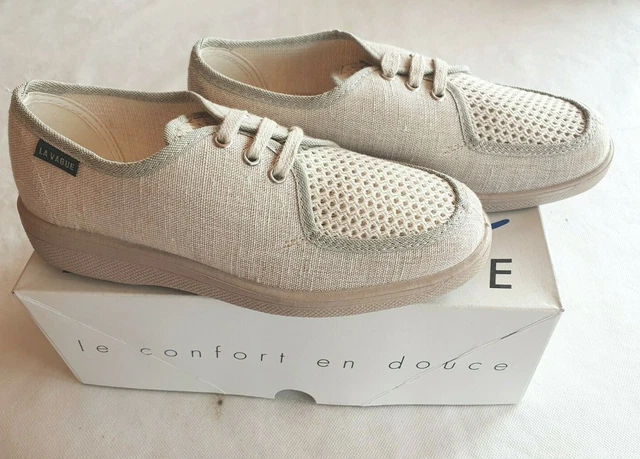 chaussons la vague fourrés pure laine - Modèle Vypre beige , fabrication française