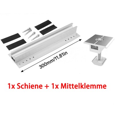 SOLAR MODULE ALUMINIUM mount mounting system trapezoidal plate PV ...
