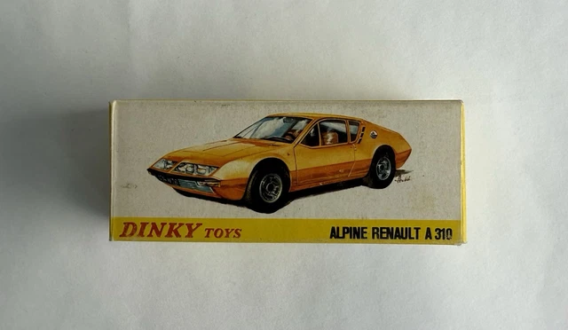 Boîte Dinky Toys Alpine Renault N°1411 – Échelle 1/43, Vide, Collection Meccano