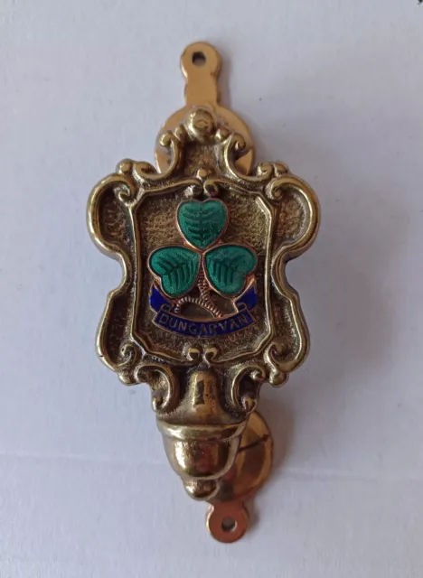 Vintage Brass "DUNGARVAN - Co. Waterford"  Door Knocker