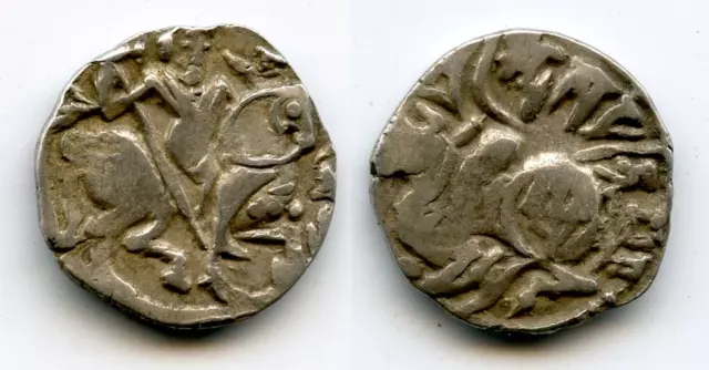 Light standard silver drachm (jital) of Spalapati Deva, ca.750-800 AD, Kabul (Ty