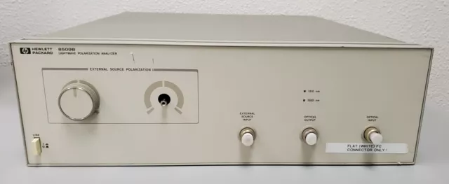 HP - Agilent - Keysight 8509B Lightwave Polarization Analyzer - Keysight